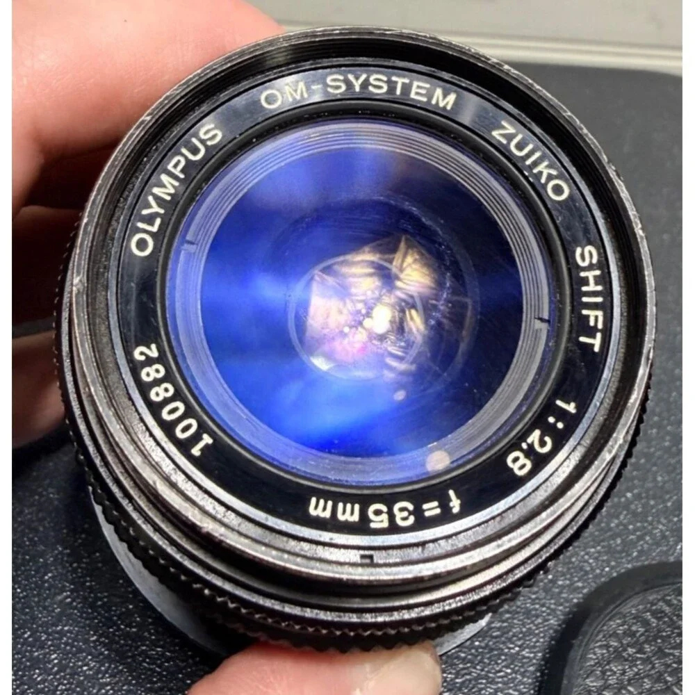 Vtg Olympus OM system 35mm f2.8 Zuiko Shift Lens